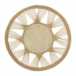 Miroir mural rotin rond (D45 cm) Honiara Naturel