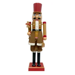 Musicien Casse-noisette (H154 cm) musical et animé Cookie Marron