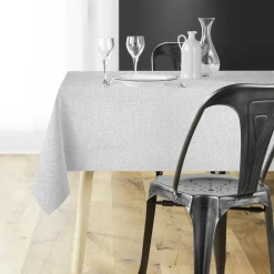 Nappe de Noël rectangulaire (140 x 300 cm) Strass Argent
