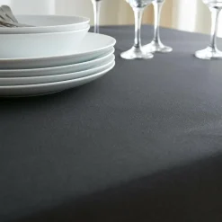 Nappe rectangulaire anti tache (140 x 200 cm) Elise Noire