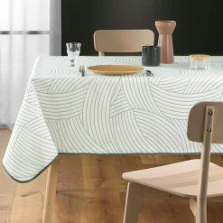 Nappe rectangulaire anti tache (150 x 200 cm) Linea Blanche