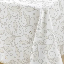 Nappe rectangulaire anti tache (145 x 240 cm) Leya Beige