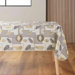 Nappe rectangulaire anti tache (145 x 240 cm) Natane Beige