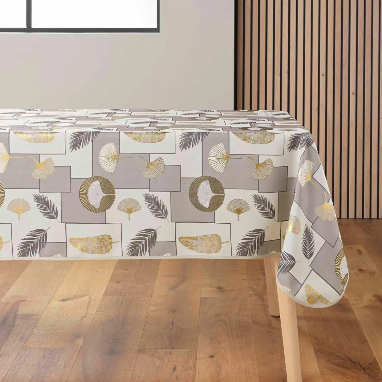 Nappe rectangulaire anti tache (145 x 240 cm) Natane Beige