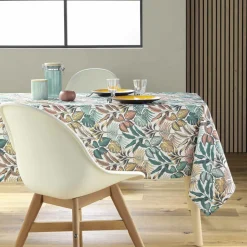 Nappe rectangulaire anti tache (145 x 240 cm) Stylis Jaune