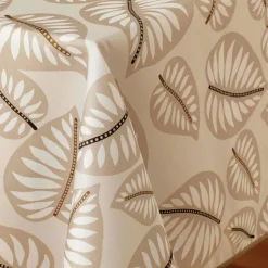 Nappe rectangulaire anti tache (150 x 240 cm) Alma Beige