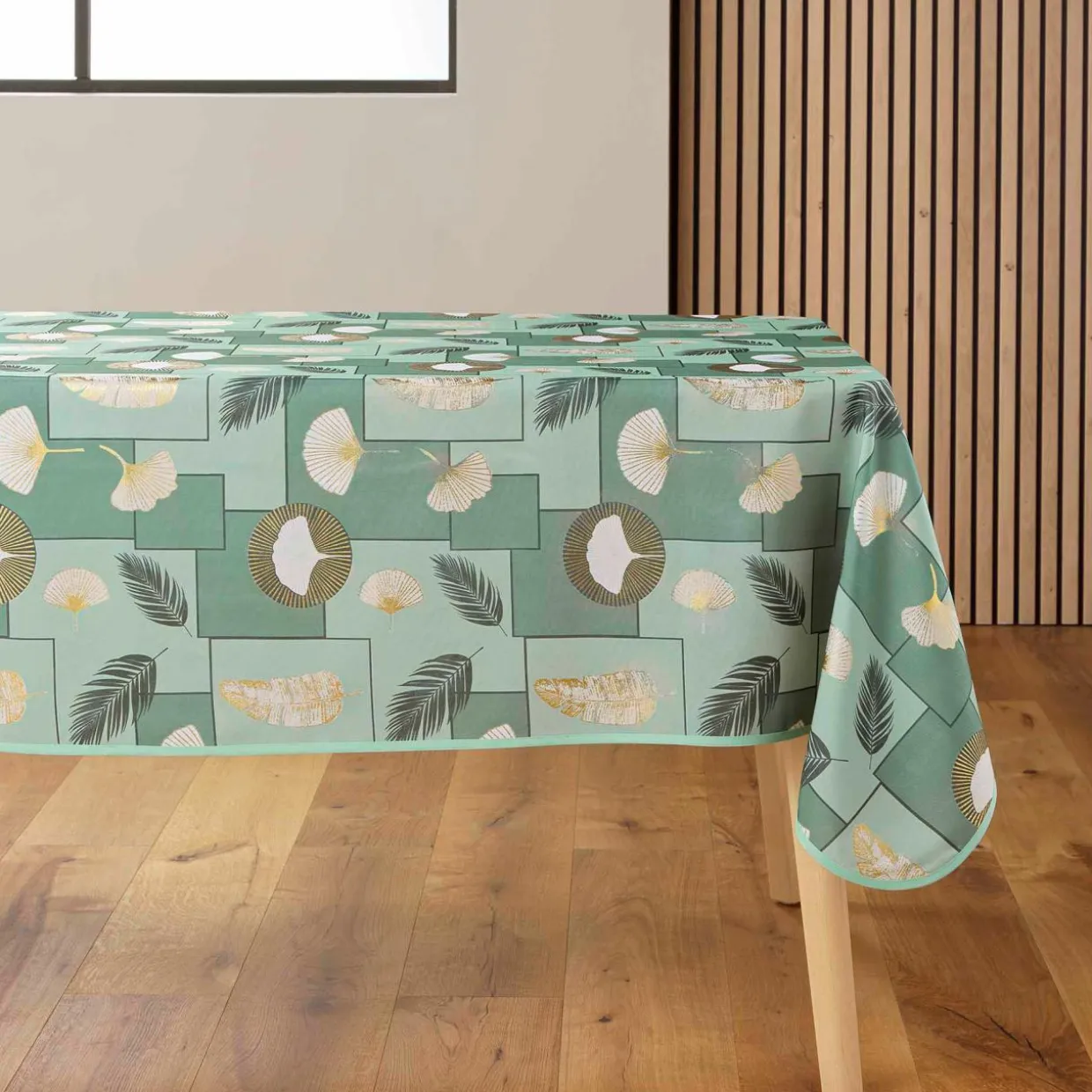 Nappe rectangulaire anti tache (145 x 240 cm) Natane Vert sauge
