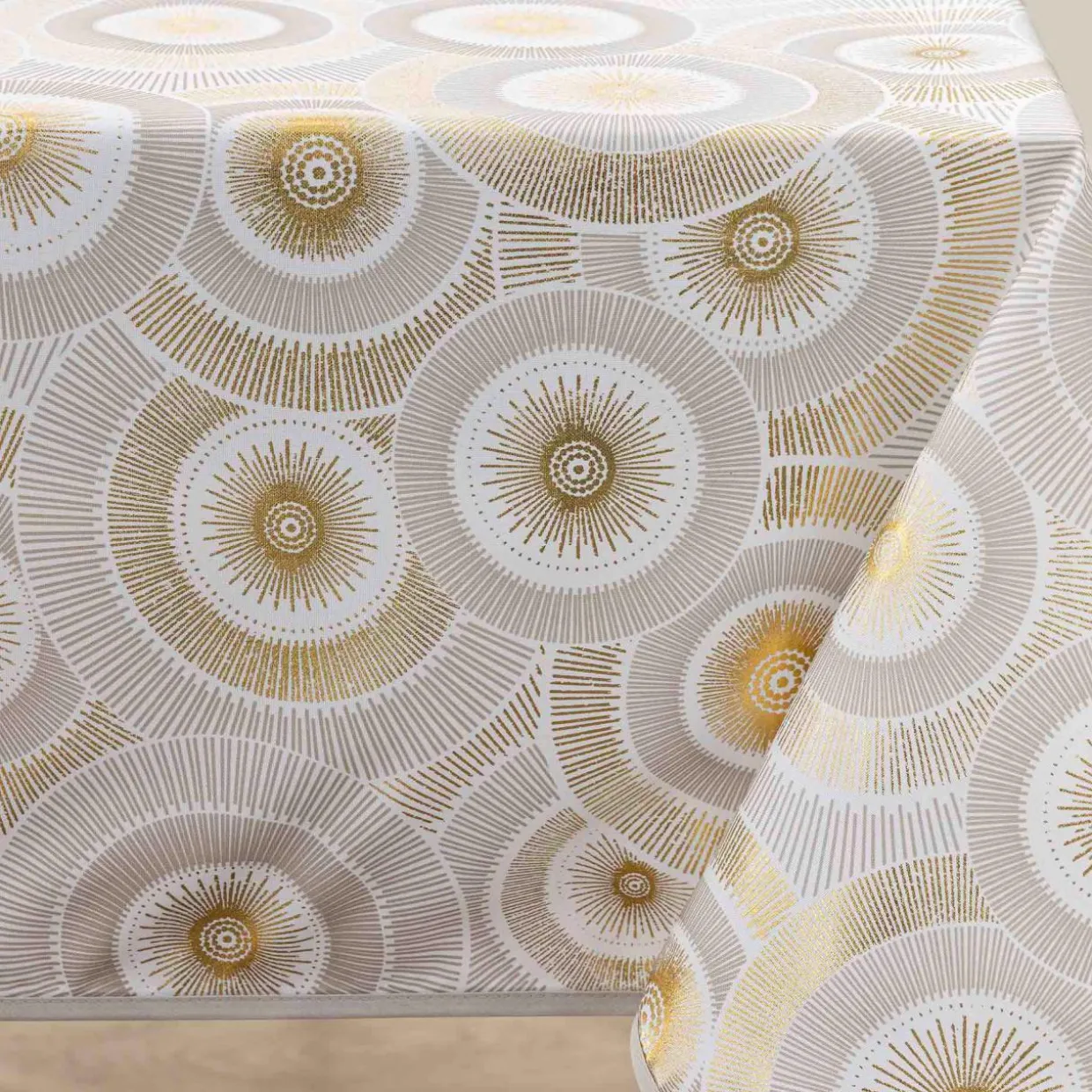 Nappe rectangulaire antitache (145 x 240 cm) Eclipse Blanche