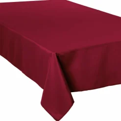 Nappe rectangulaire anti tache (150 x 300 cm) Lina Rouge bordeaux