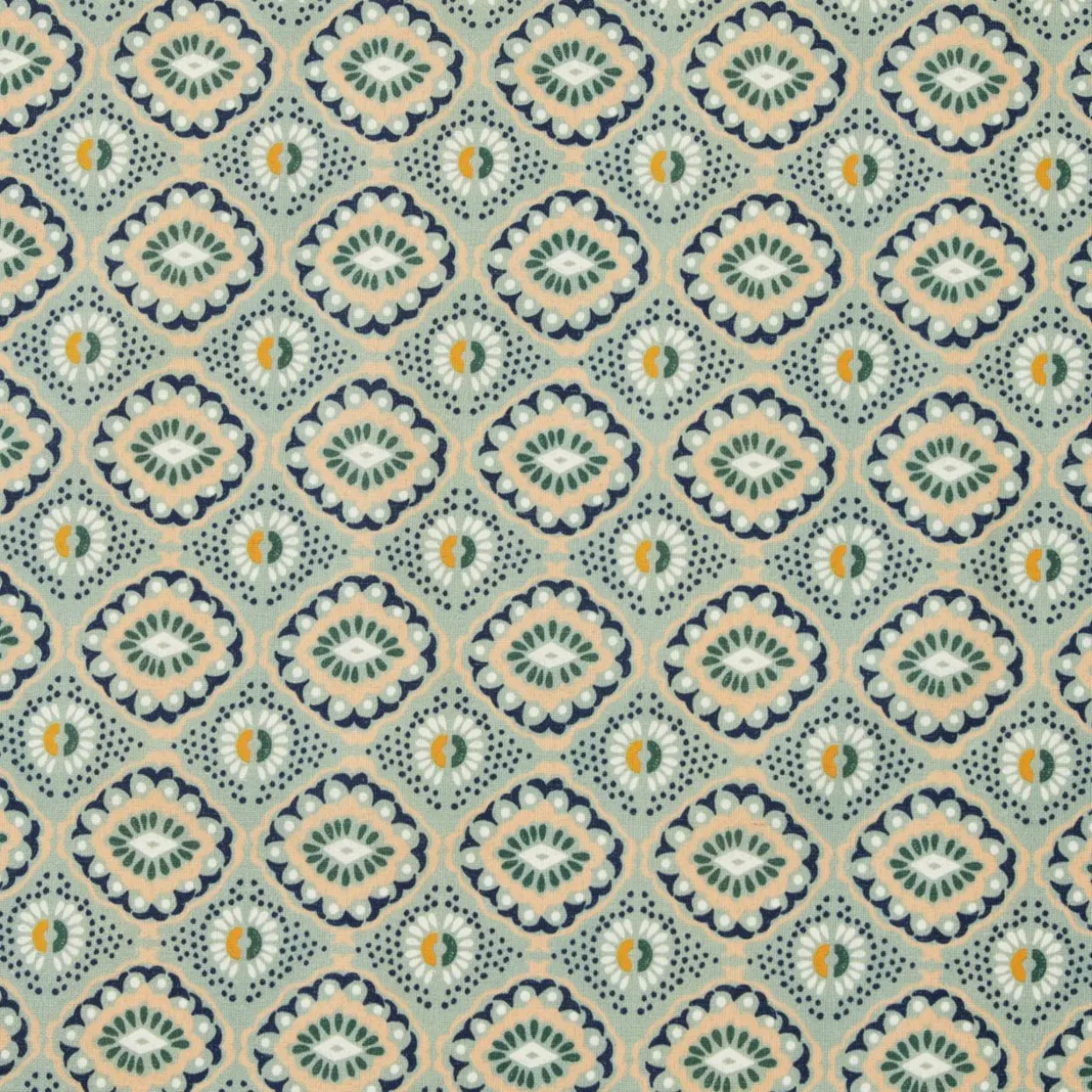 Nappe rectangulaire coton enduit (150 x 350 cm) Palerme Verte