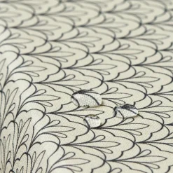 Nappe rectangulaire coton enduit (150 x 350 cm) Clara Grise