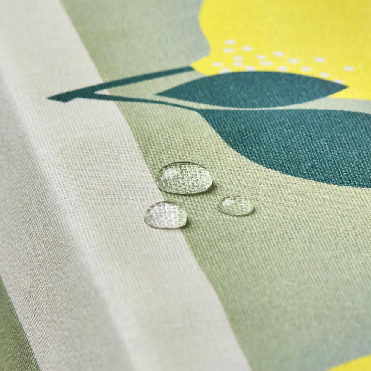 Nappe rectangulaire coton enduit (150 x 250 cm) Antibes Verte