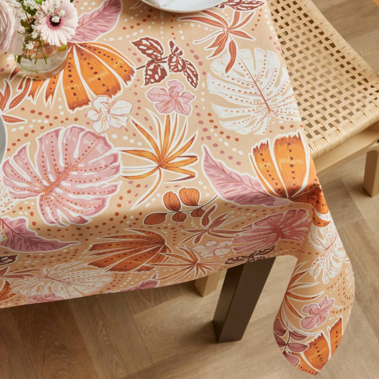 Nappe rectangulaire coton enduit (150 x 250 cm) Tenerife Multicolore