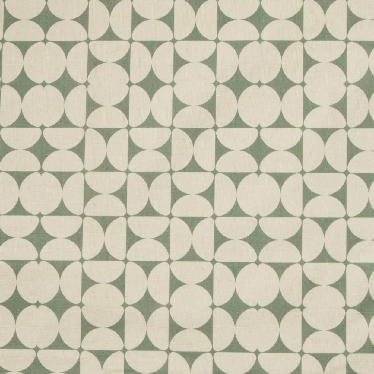 Nappe rectangulaire coton enduit (150 x 250 cm) Sofia Verte