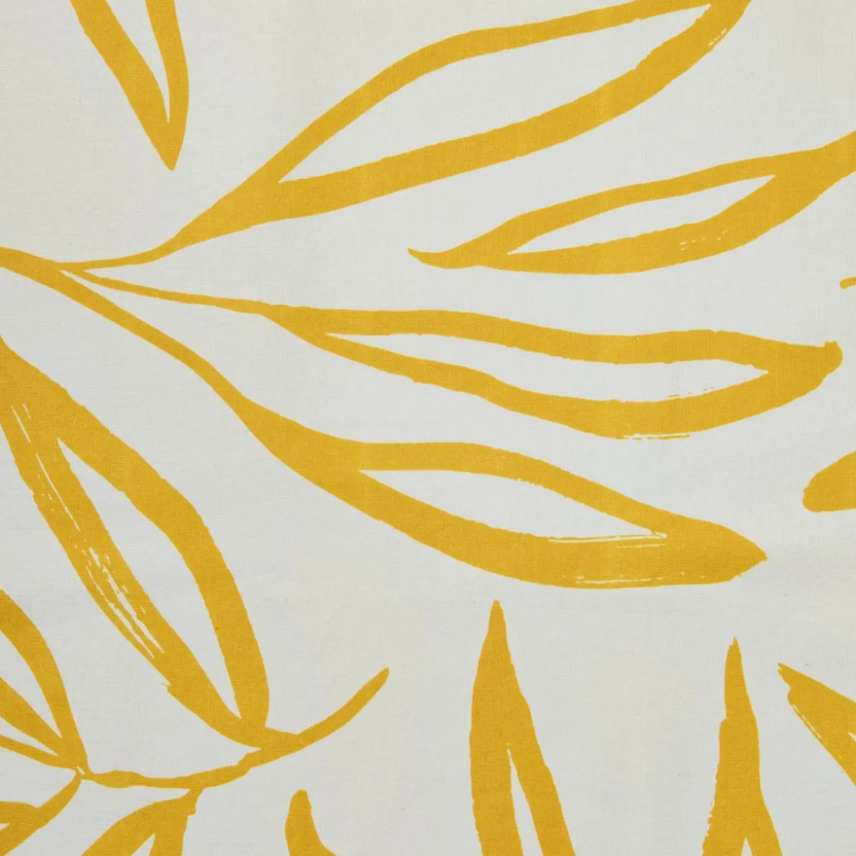 Nappe rectangulaire coton enduit (150 x 250 cm) Galice Jaune moutarde