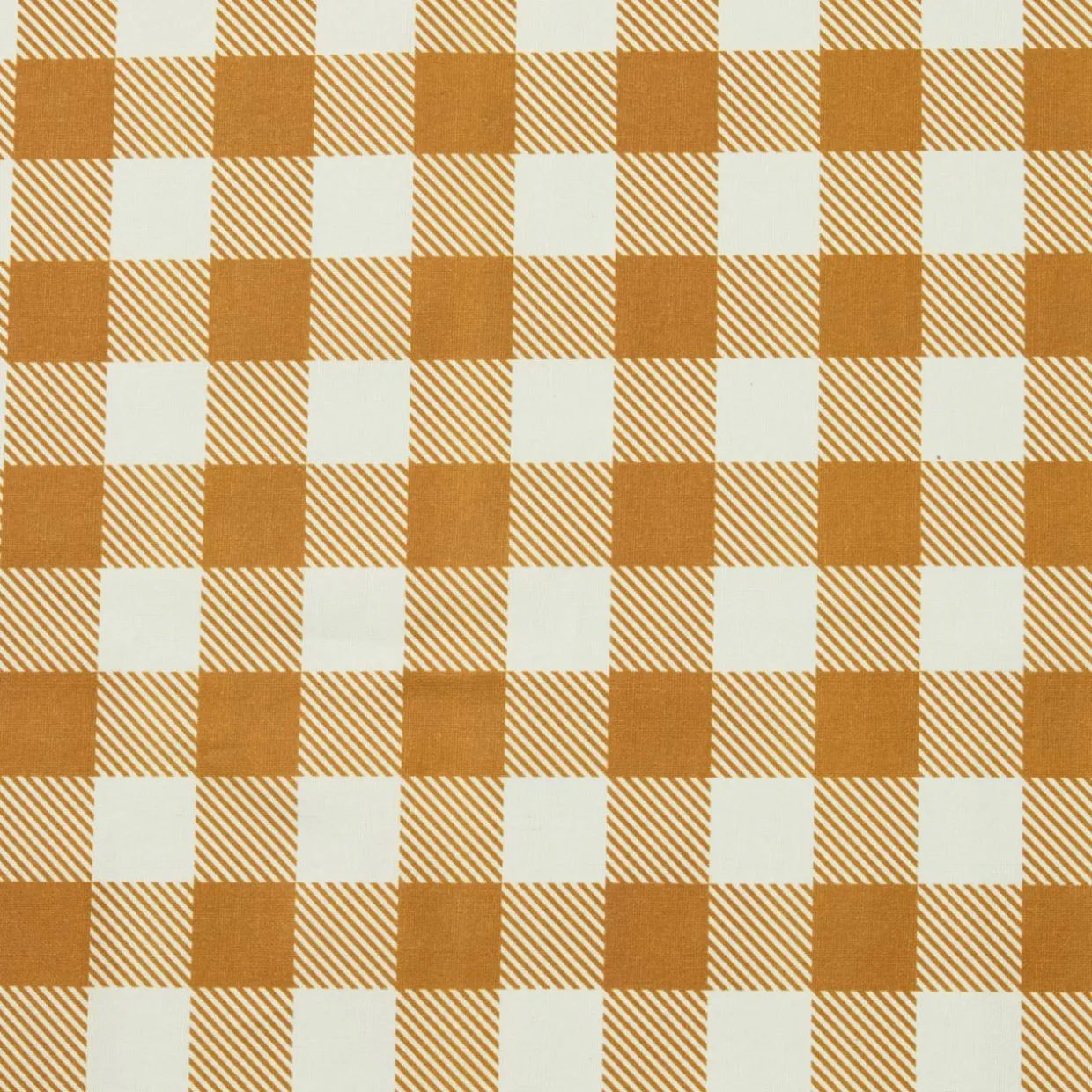 Nappe rectangulaire coton enduit (150 x 250 cm) Vichy Jaune moutarde