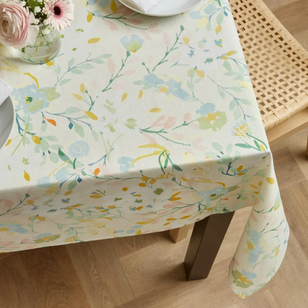 Nappe rectangulaire coton enduit (150 x 250 cm) Ornella Multicolore