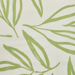 Nappe rectangulaire coton enduit (150 x 350 cm) Galice Vert eucalyptus