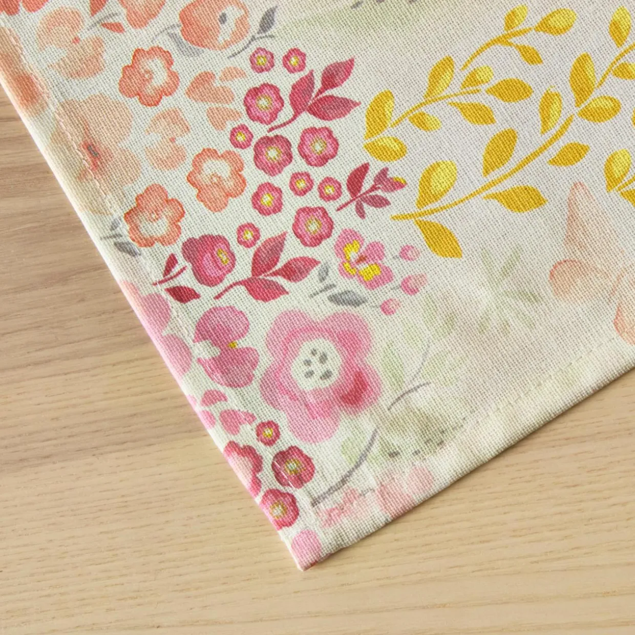 Nappe rectangulaire coton enduit (150 x 250 cm) Paquerettes Multicolore