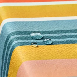 Nappe rectangulaire coton enduit (150 x 350 cm) Mandarine Multicolore