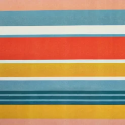 Nappe rectangulaire coton enduit (150 x 350 cm) Mandarine Multicolore