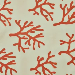 Nappe rectangulaire coton enduit (150 x 350 cm) Moorea Corail