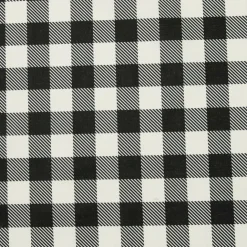 Nappe rectangulaire coton enduit (150 x 250 cm) Vichy Noire