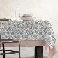 Nappe rectangulaire coton enduit (150 x 350 cm) Corolle Multicolore