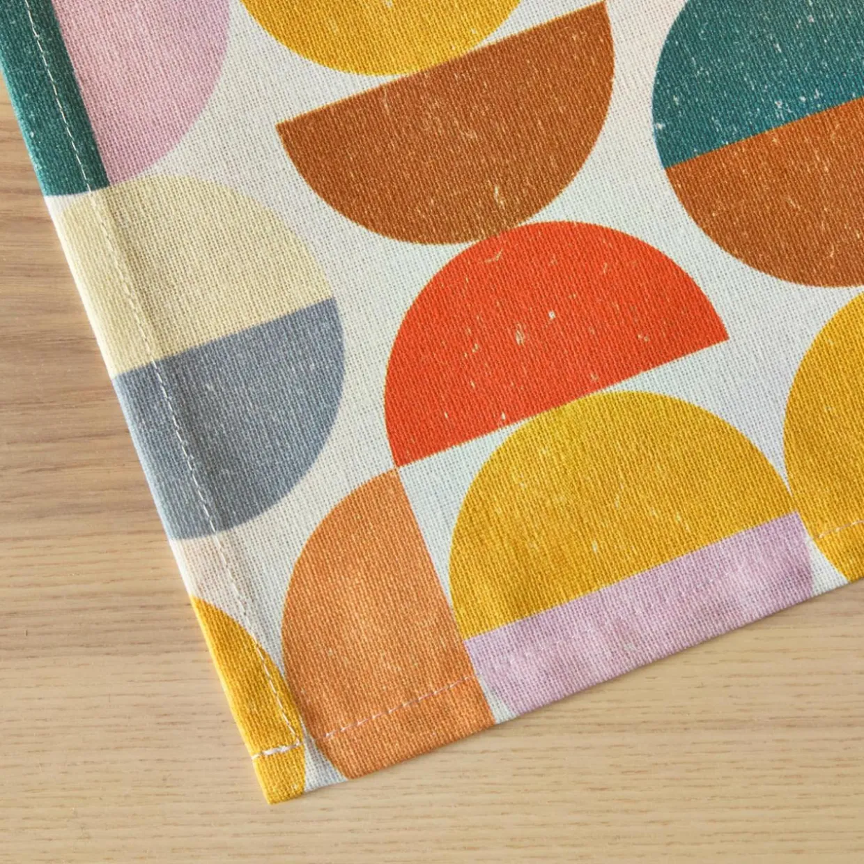 Nappe rectangulaire coton enduit (150 x 350 cm) Brooklyn Multicolore