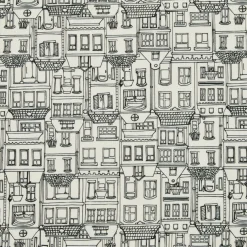 Nappe rectangulaire coton enduit (150 x 350 cm) Home Grise