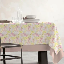 Nappe rectangulaire coton enduit (150 x 350 cm) Paquerettes Multicolore