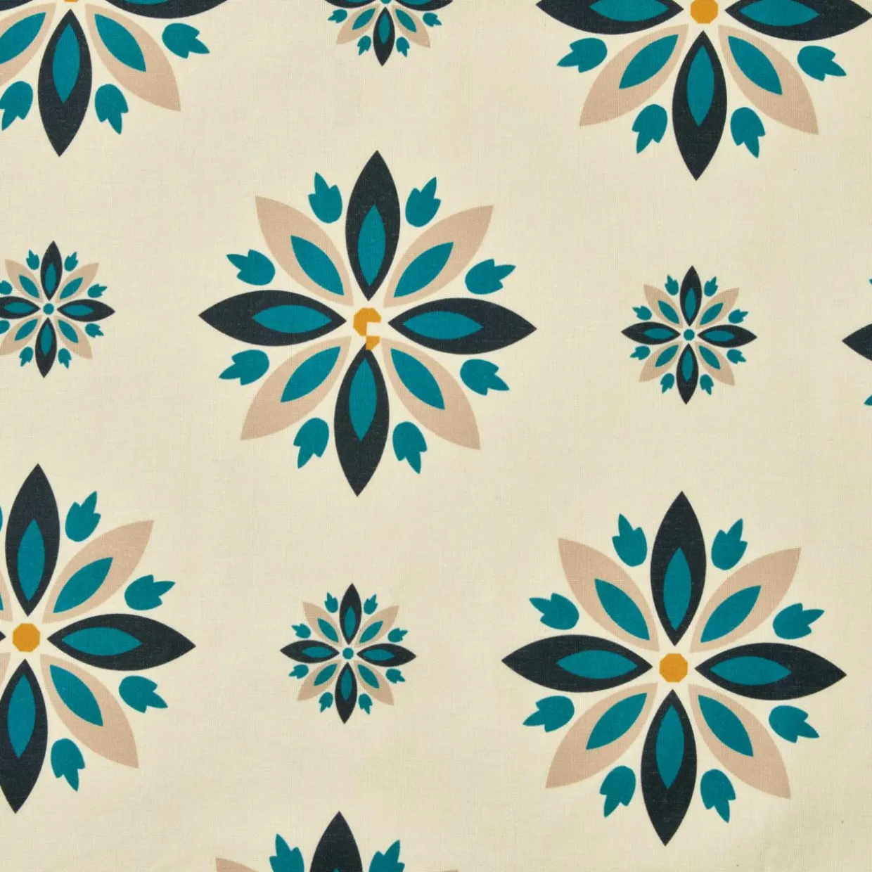 Nappe rectangulaire coton enduit (150 x 350 cm) Porto Multicolore