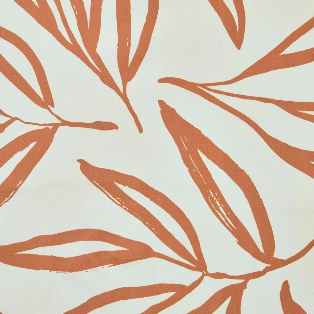Nappe rectangulaire coton enduit (150 x 350 cm) Galice Terracotta