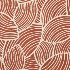 Nappe rectangulaire coton enduit (150 x 350 cm) Sarah Terracotta