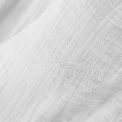 Nappe rectangulaire gaze de coton (150 x 250 cm) Gaïa Blanc chantilly