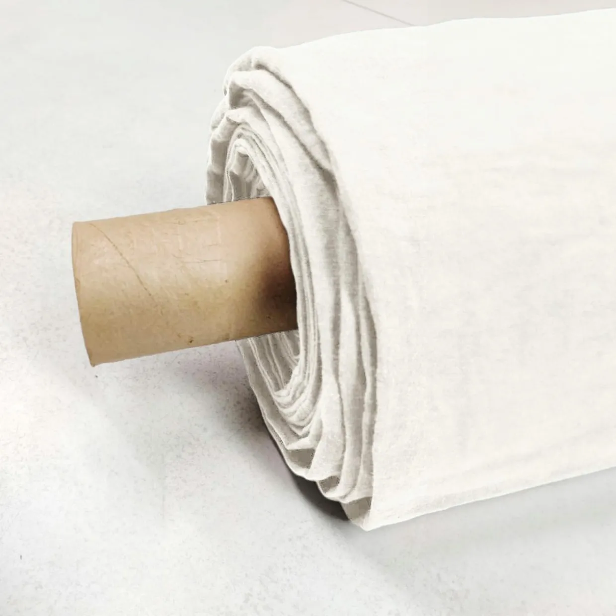 Nappe rectangulaire lin lavé (170 x 350 cm) Louise Blanche
