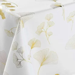 Nappe rectangulaire (150 x 240 cm) Bloomy Blanche