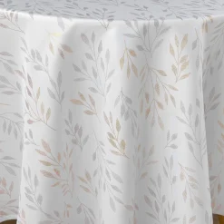 Nappe ronde anti tache (180 cm) Lonigold Blanche