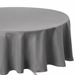 Nappe ronde anti tache (D180 cm) Lina Grise