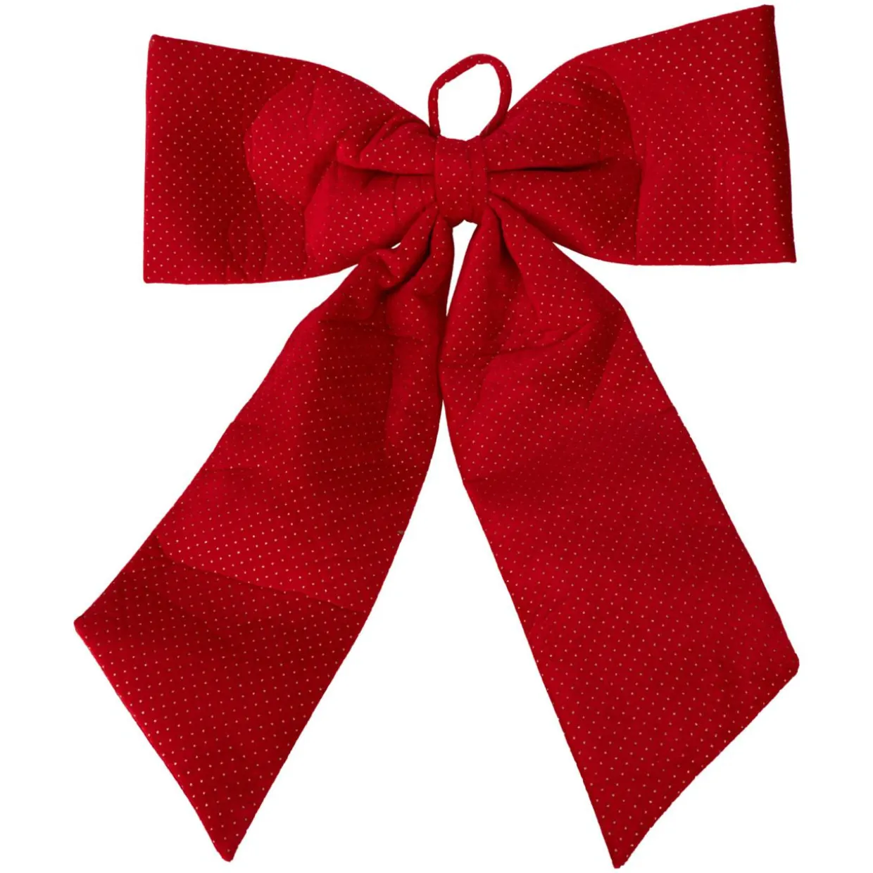Noeud de Noël Géant (H80 cm) Velvet Rouge