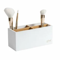 Organisateur de maquillage 4 compartiments Natureo Blanc