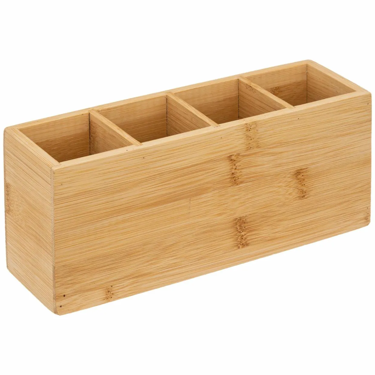 Organisateur de maquillage 4 compartiments Bambou