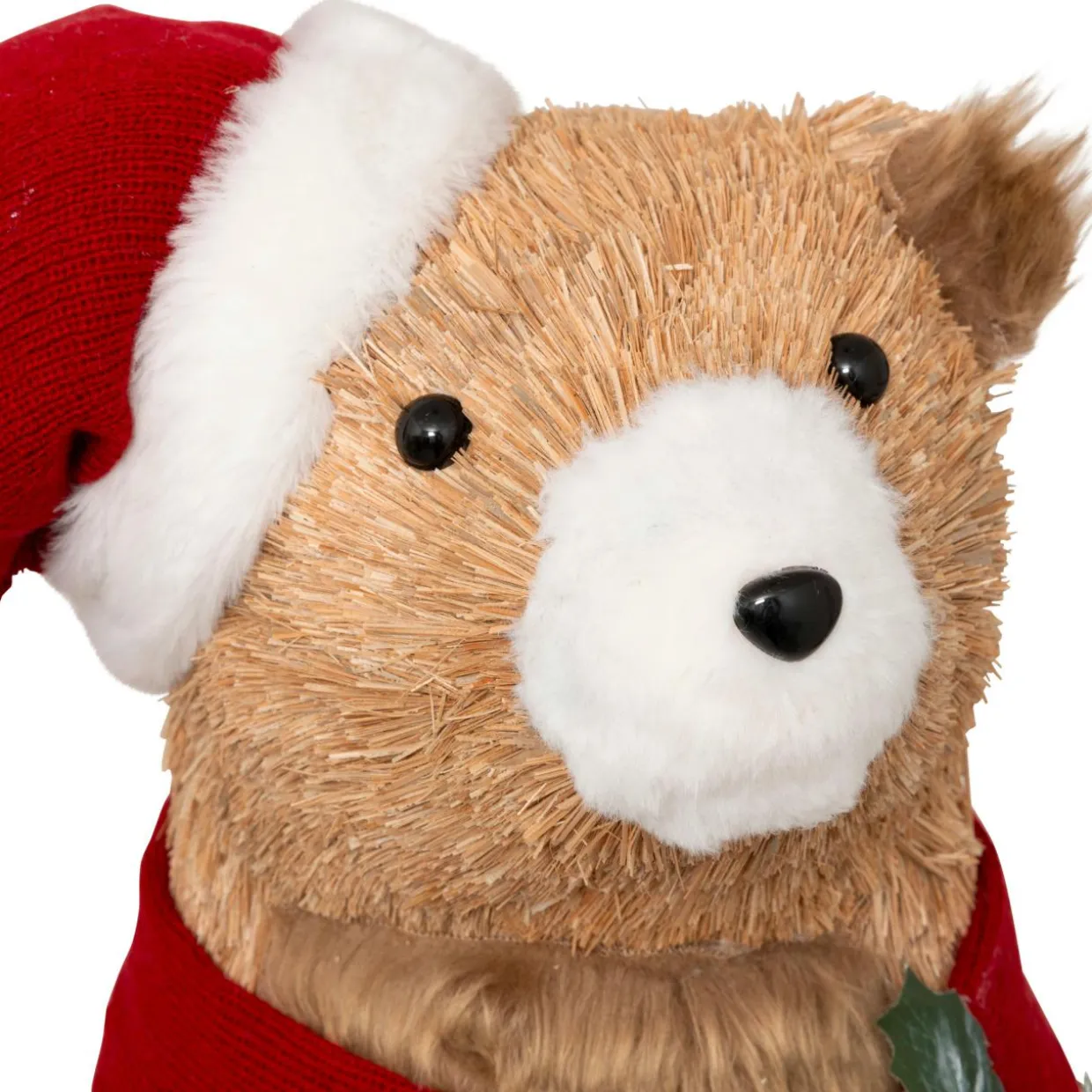 Ours décoratif en bois (H73 cm) Gulliver curieux Marron clair