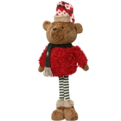 Ourson de Noël déco (H54 cm) Pippin à la montagne