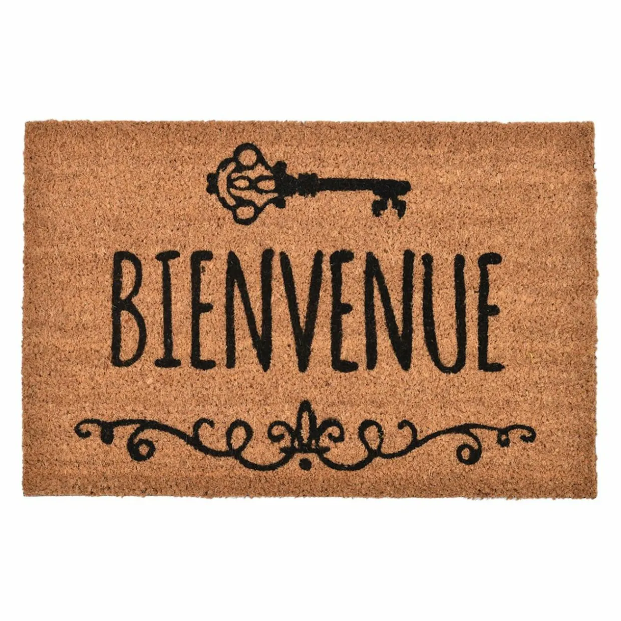 Paillasson Coco ( 40 x 60 cm) Bienvenue Beige