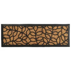 Paillasson Coco (25 x 75 cm) Feuille Beige