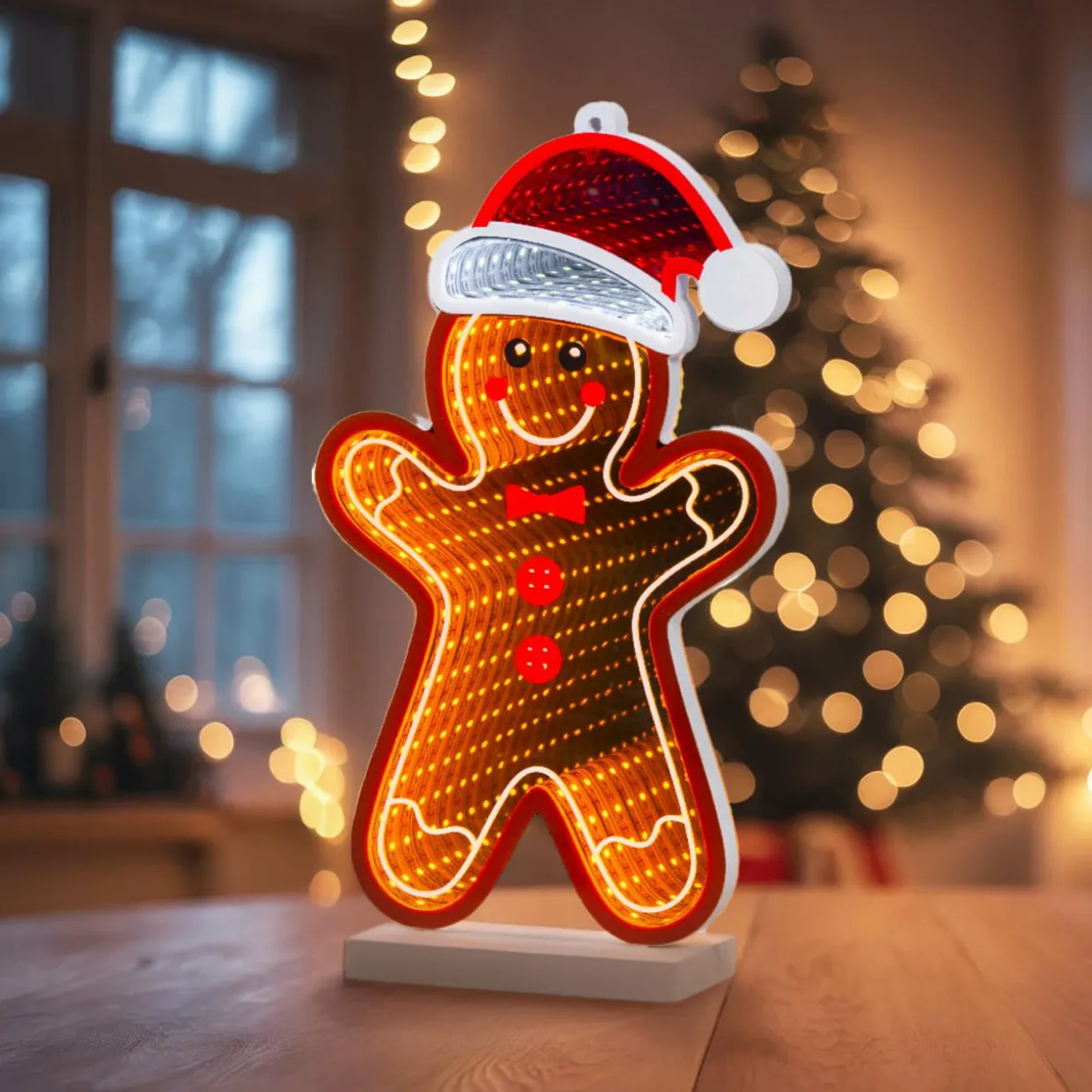 Pain d'épice lumineux 132 LED (H27 cm) Infinity Multicolore