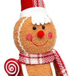 Pain d'épices jambes téléscopiques (H89 cm) Miss Noël Marron clair