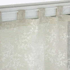 Paire de voilages à passants (60 x 120 cm) Karla Taupe