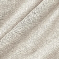 Paire de voilages passe-tringle effet lin (60 x 160 cm) Robin Beige